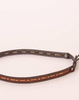 A side view of a Dillon Brown Hat Band 