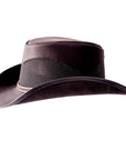 Durango Black Leather Mesh Cowboy Hat by American Hat Makers