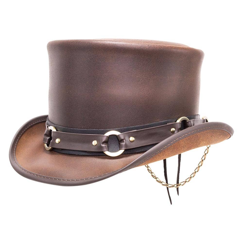 El Dorado | Mens Leather Top Hat | SR2 Hat Band – American Hat Makers