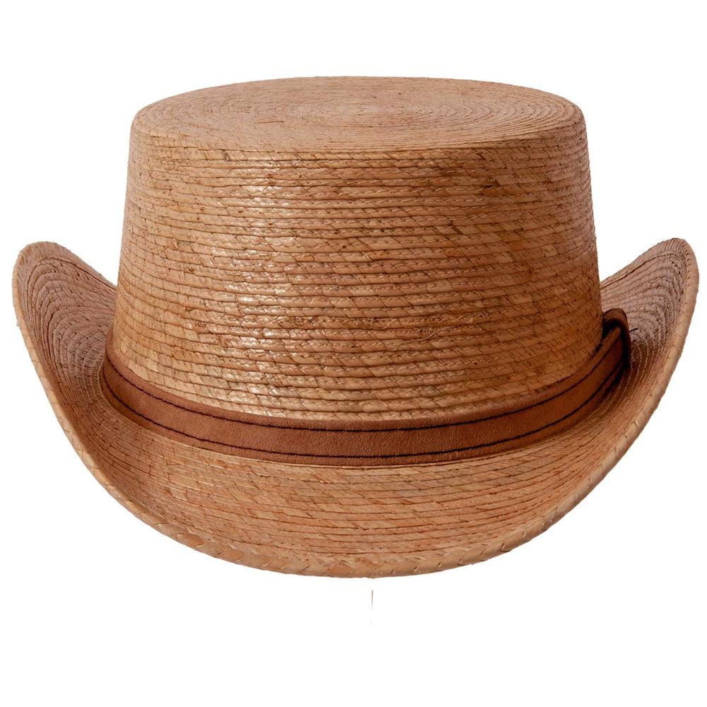 A front view of Everglades Straw Palm Top Hat 