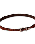 A back view of a Firebird Brown Leather Cowboy Hat Band