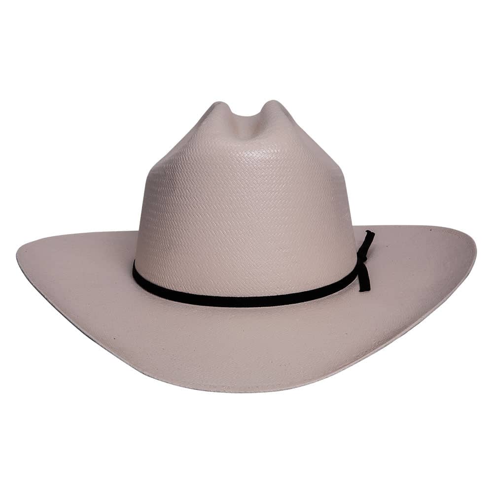 Front view of the FT Worth cream mens cowboy hat