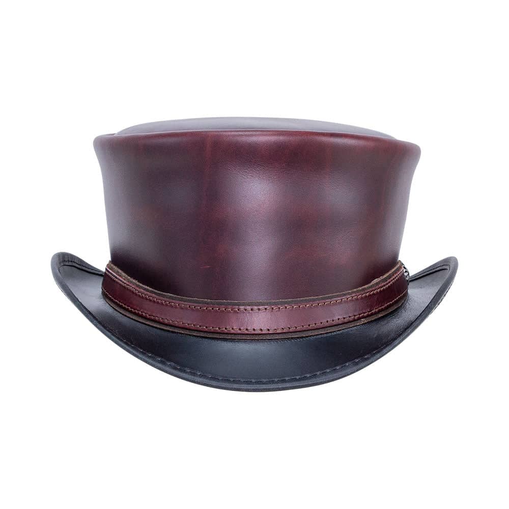 Hampton Napa Vino Leather Top Hat by American Hat Makers