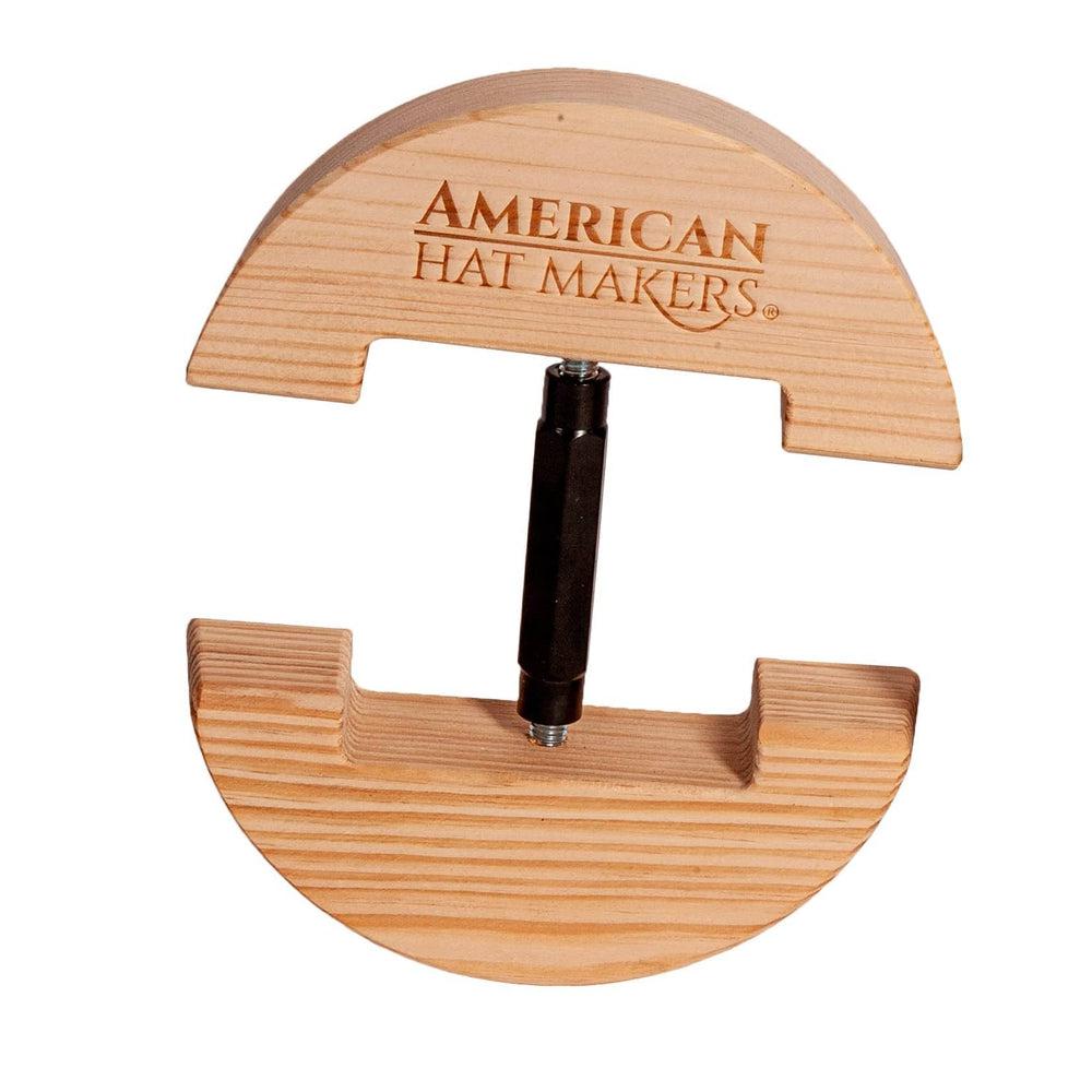 Wooden Hat Stretcher with a metal turnbuckle by American Hat Makers