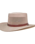 Mens Cream Straw Gambler Hat - Madrid