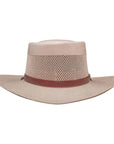 Mens Cream Straw Gambler Hat - Madrid