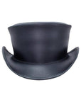 Unbanded Marlow Black Finished Top Hat by American Hat Makers