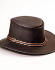 Midnight Black Rider Leather Hat by American Hat Makers