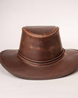 Midnight Chestnut Rider Leather Hat by American Hat Makers