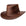 Midnight Rider Chestnut Leather Hat by American Hat Makers