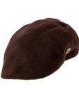 An angle view of a Model C Black Cotton Cap 