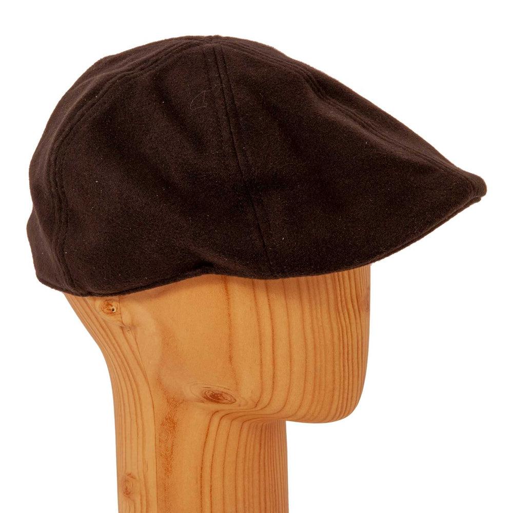 A left view of a Model C Black Cotton Cap