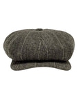 Argo Brown 8 Quarter Flat Cap by American Hat Makers