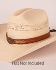 Ottawa Copper Hat Band on a cream hat