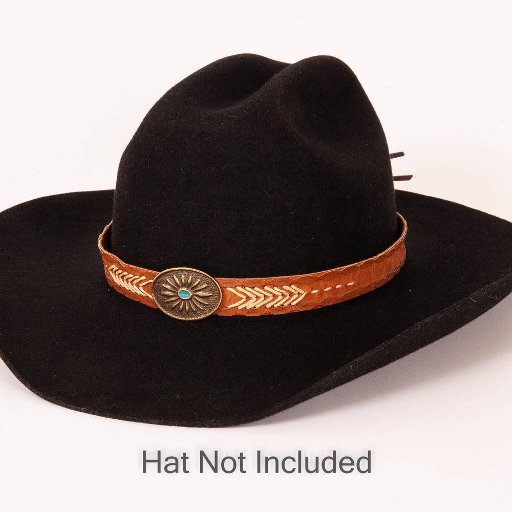 Ottawa Copper Hat Band on a black felt hat