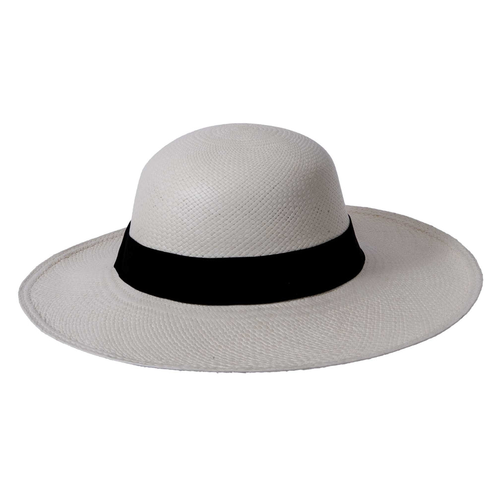 Pamela White Panama Hat by American Hat Makers