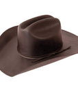 A right side angled view of Pioneer Black Straw Cowboy Hat 