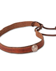 An angle view of a Ranger Firewater Cowhide Leather Band 
