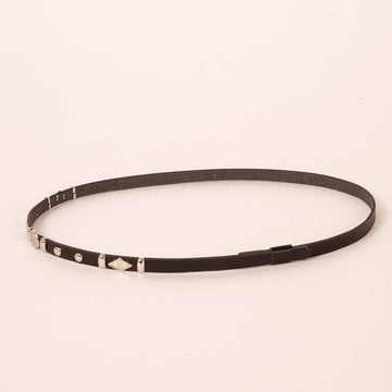 A side view of a Rawlins Black Hat Band