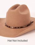 Rawlins Brown Hat Band on a brown hat