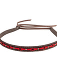 A front view of Red Line Cowboy Hat Band