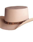 Ringleader Cream Straw Top Hat by American Hat Makers
