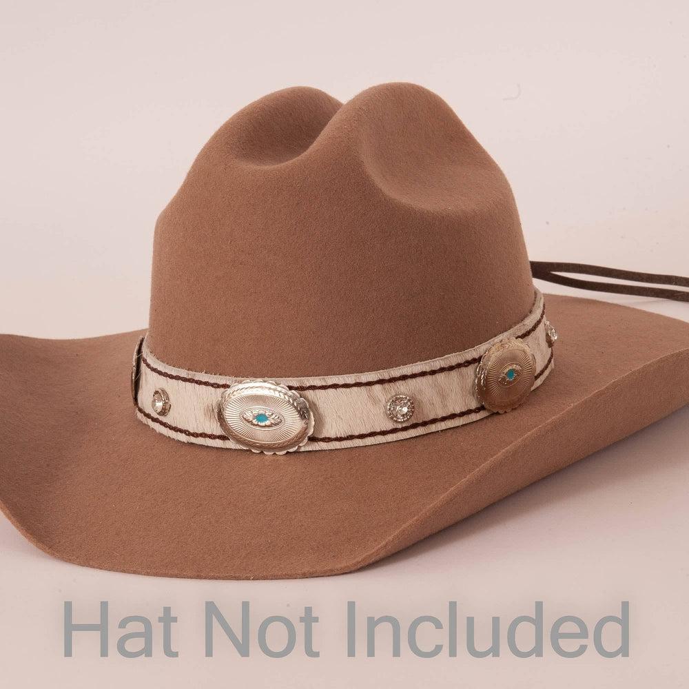 Rodeo Horse Hair Cowboy Hat Band on a brown hat
