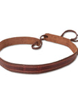 A front view of a Shadow Cowhide Napavino Leather Band