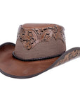 Sierra Brown Leather Mesh Cowboy by American Hat Makers
