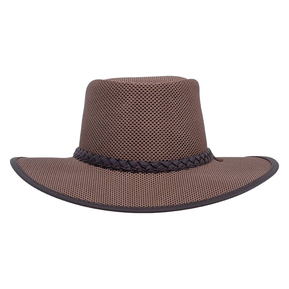 New American Hat Makers Soaker Mesh Crushable Sun Hat, Black
