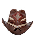 Storm Brown Finished Cowboy Hat with Double Rattle Band by American Hat Makers