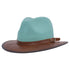 Summit Sage Felt Leather Fedora Hat by American Hat Makers