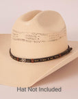 Teton Black Hat Band bon a cream hat