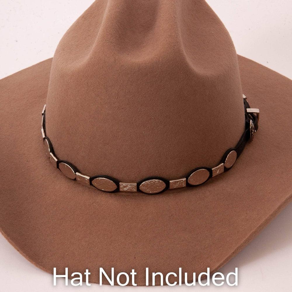 Toronto Black Hat Band on a brown felt hat